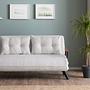 Sando Schlafsofa 2-Sitzer Bouclé Weiß 1