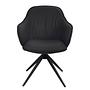 AOBAO Swivel Armchair Black 4