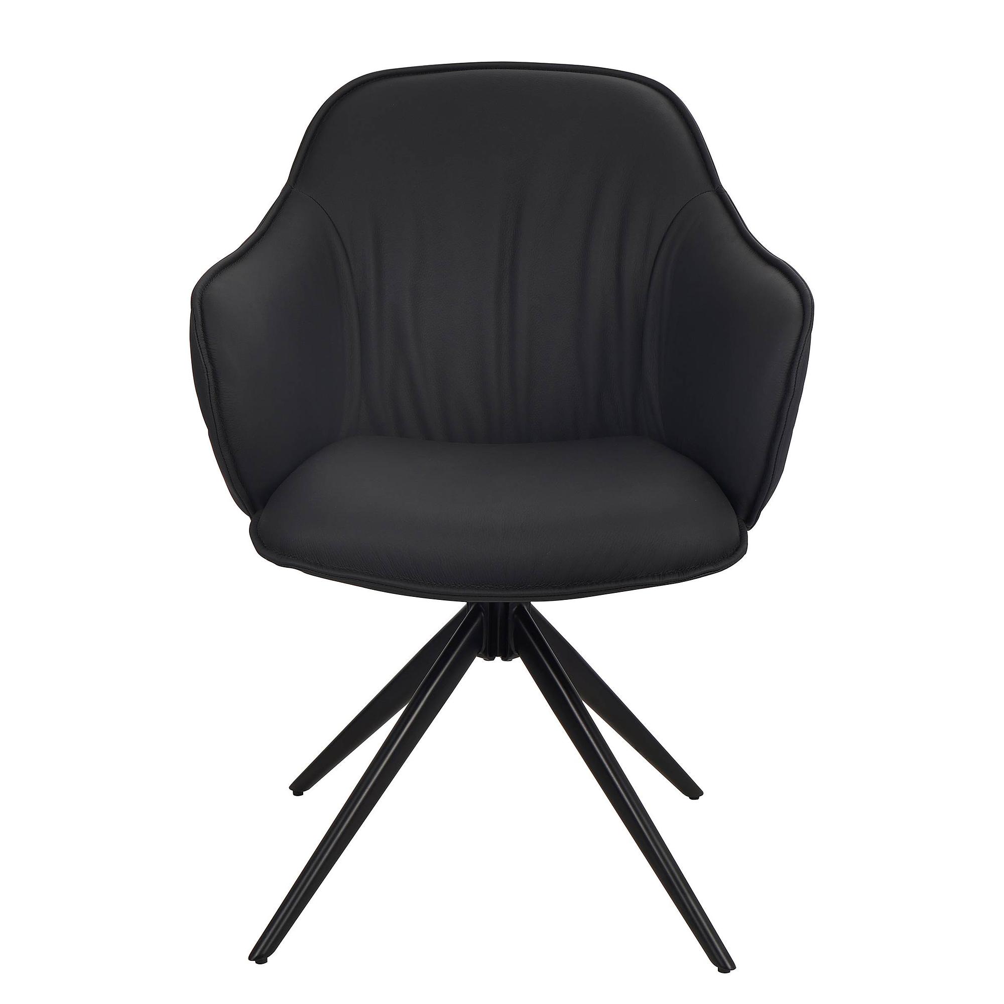 AOBAO Swivel Armchair Black 4