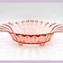 Vintage Rosalin Glass Footed Bowl 1930s 4