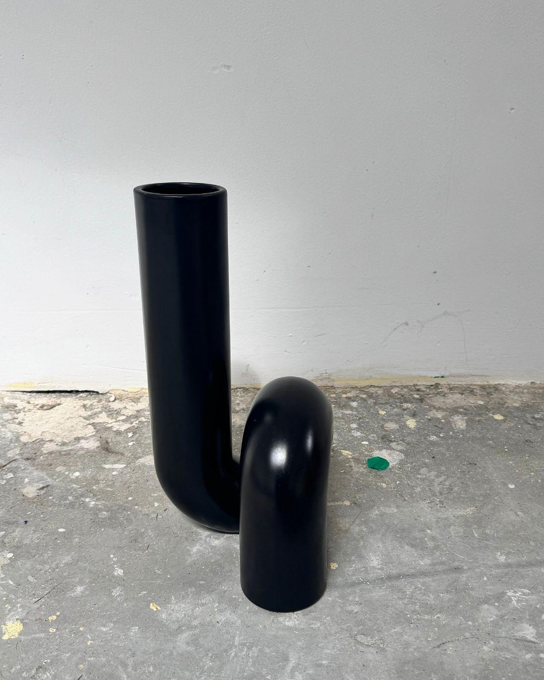 Yourtube Vase Ceramic Black 4