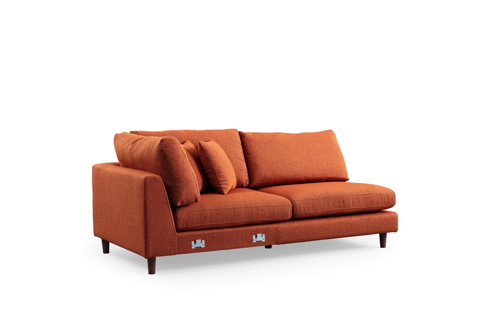 New Tulip Ecksofa 4-Sitzer Orange 4