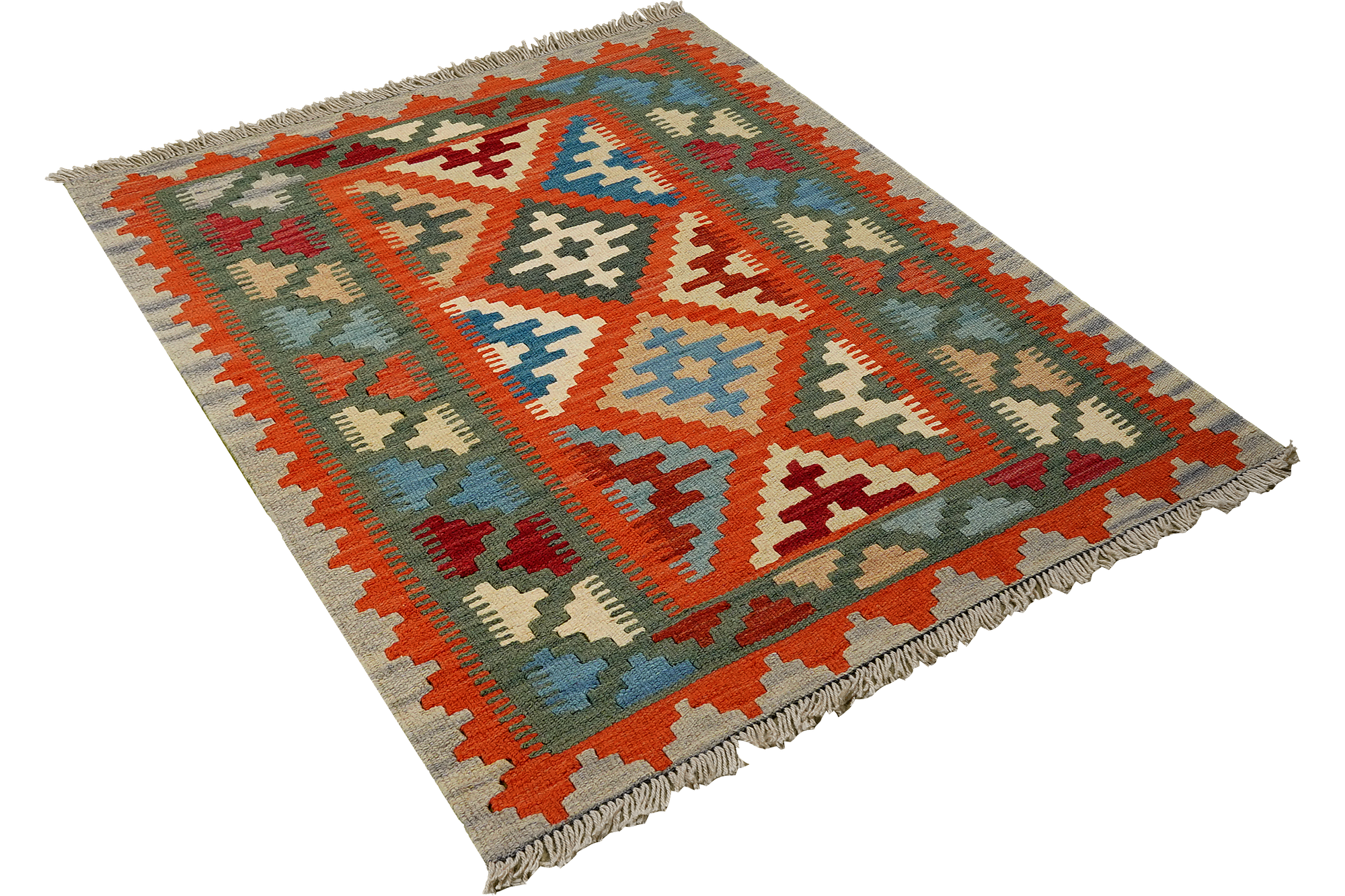 Kilim Gashgai Teppich Mehrfarbig 2