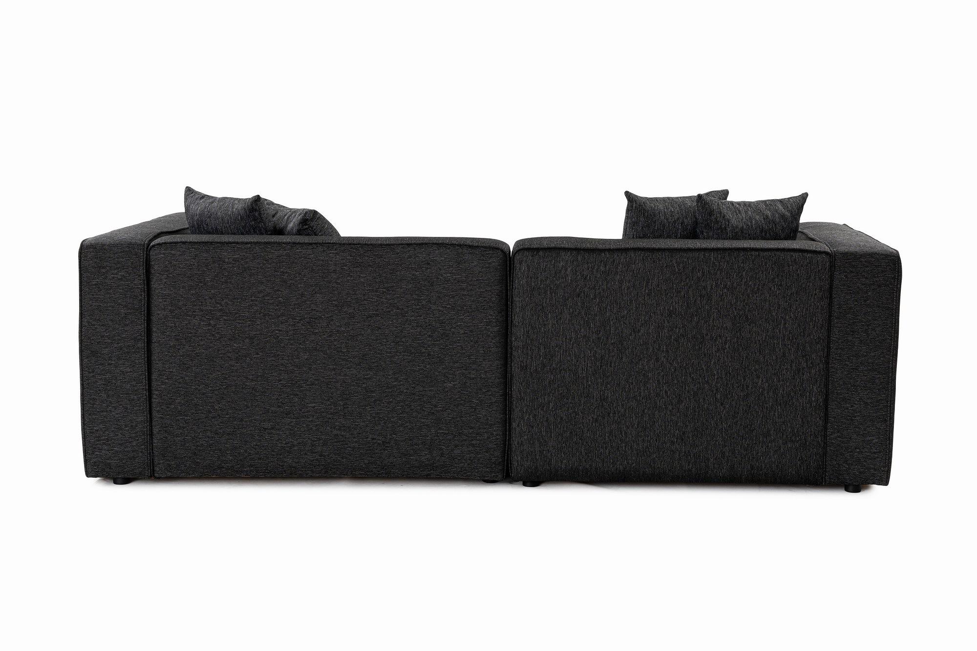 Mora XL 2-Sitzer Sofa Schwarzgrau 6