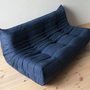 Togo Sofa 3-Sitzer Textil Marineblau 6
