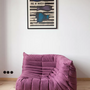 Togo Ecksofa Textil Aubergine 9