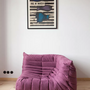 Togo Corner Sofa Textile Aubergine 9