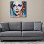 Eva Sofa 3-Sitzer Grau 0