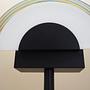 Stehlampe Metall Glas 1970er Jahre 6