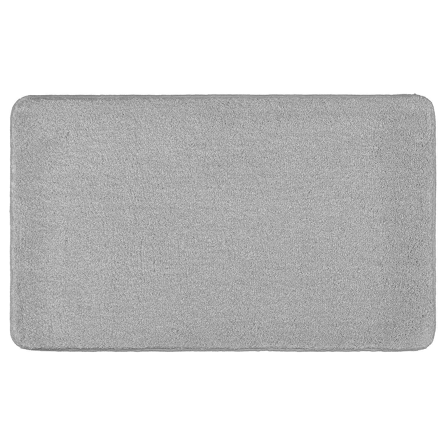 Relax Bath Mat Polyacrylic Grey 60x100cm 1