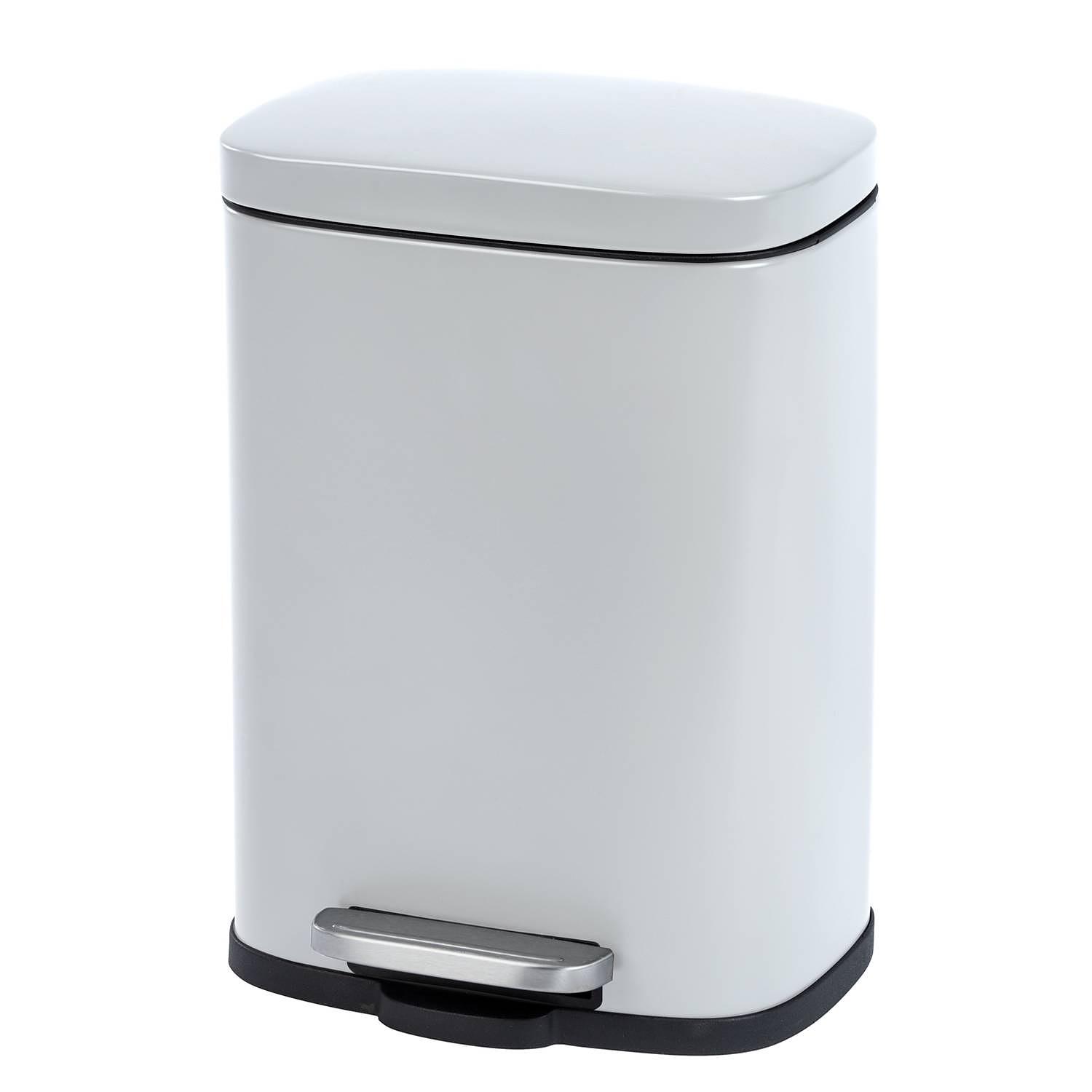 Leno Treteimer Stahl Weiß 5L 0