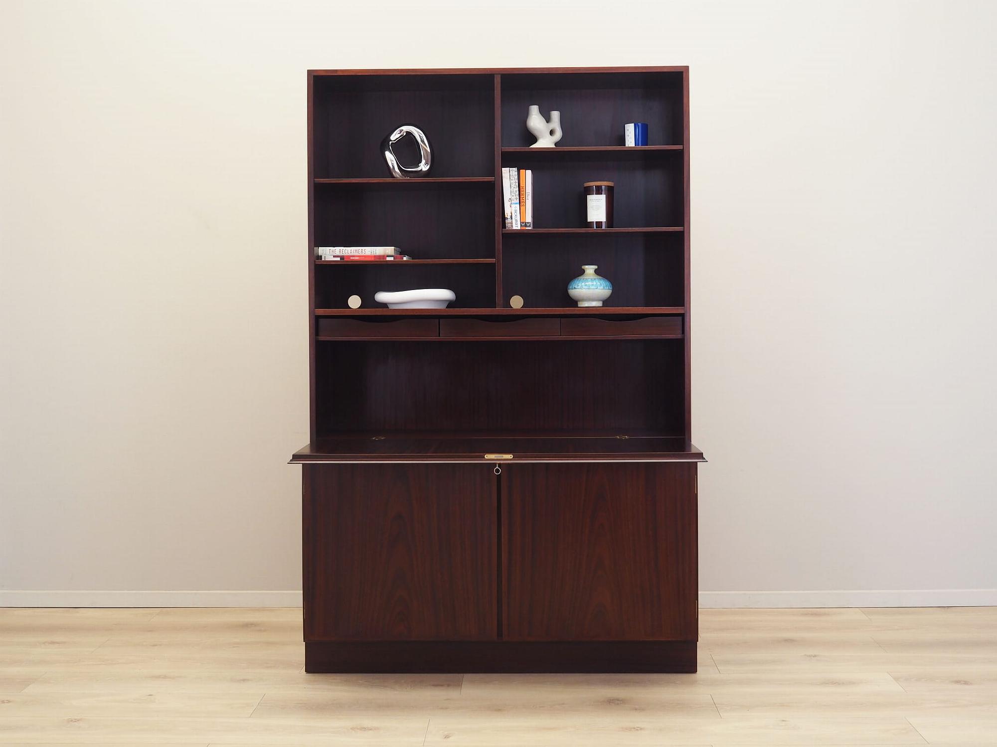 Mahogany bookcase 1970s 2