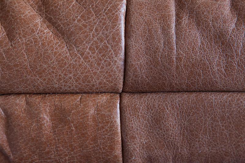 Togo Sofa 2-Sitzer Pull-Up-Leder Kentuckybraun 7