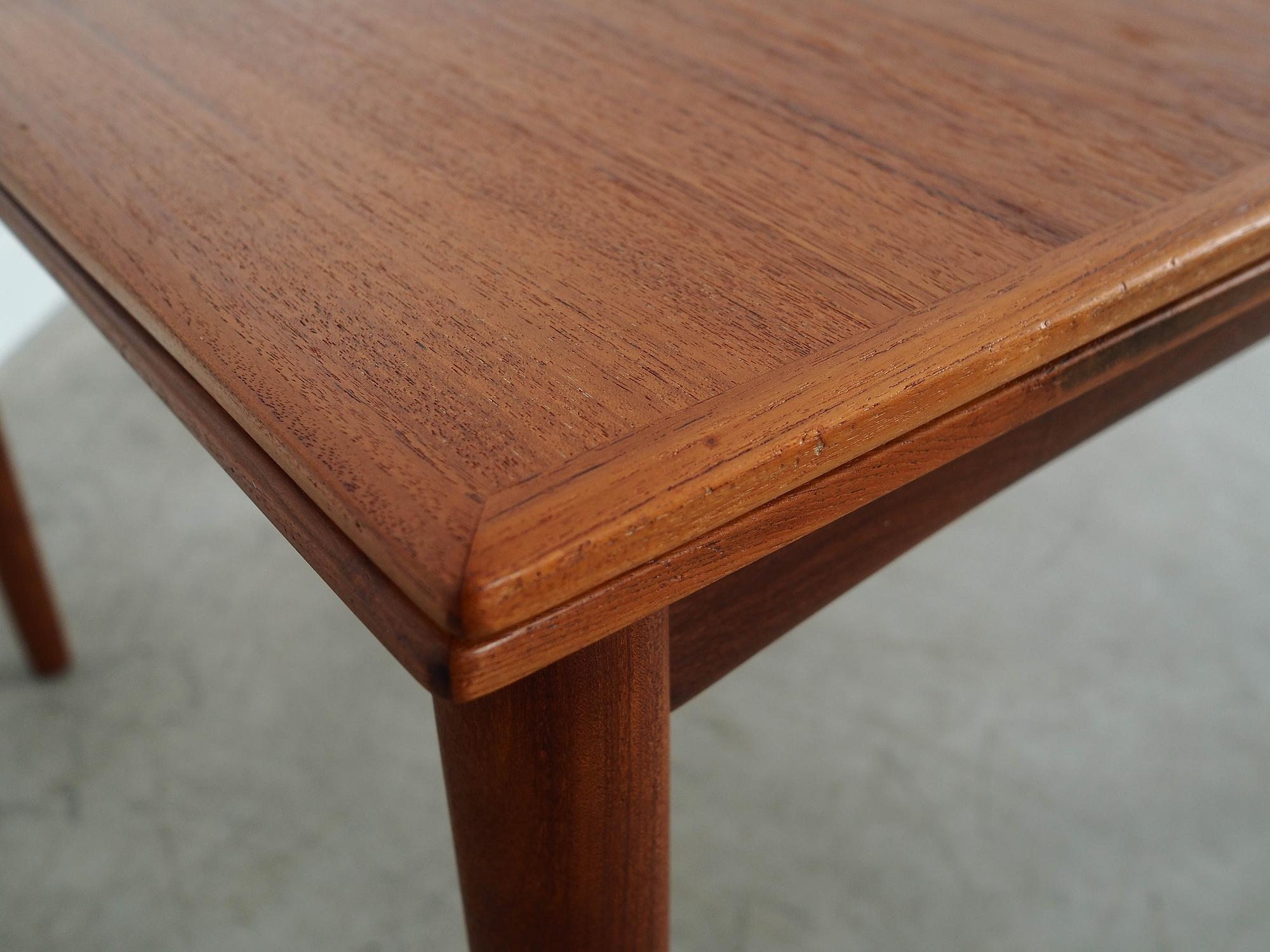 Teak table Brown 1970s 10