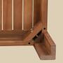 Loungesessel Akazie Massiv Taupe 4