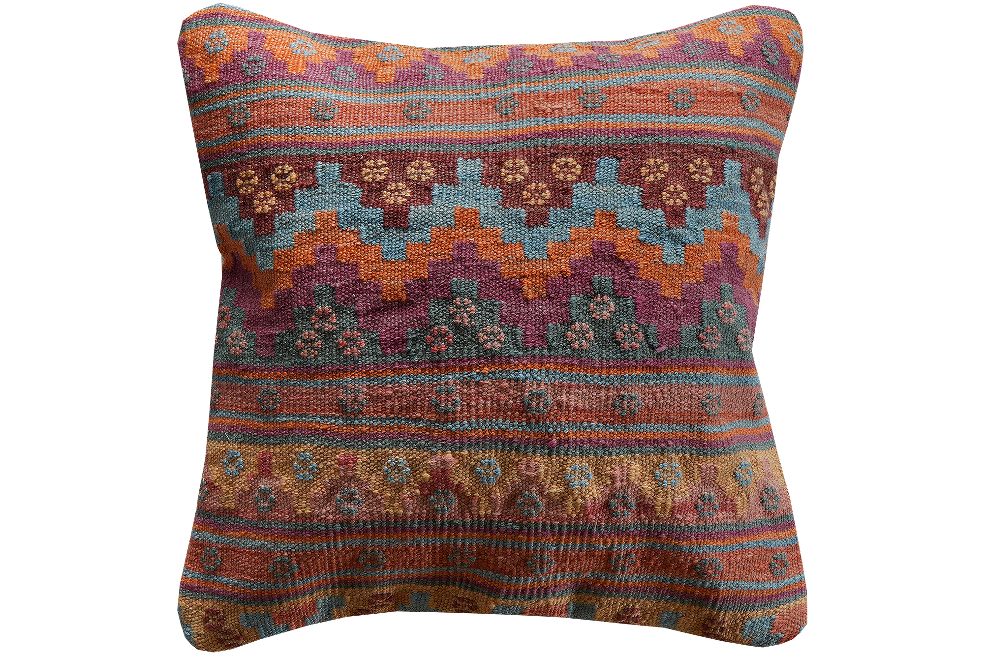 Rug Pillow Wool Cotton Multicolored 0