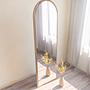 Emma Standing Mirror Walnut Brown 50cmx 160cm 1