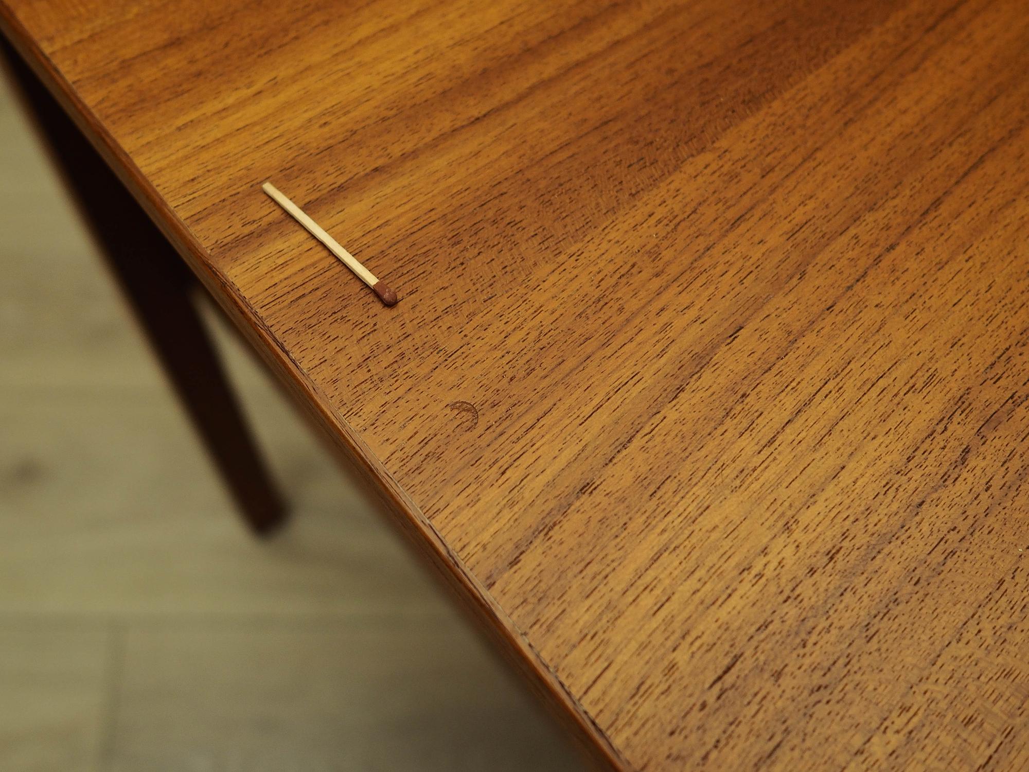 Schreibtisch Teakholz Braun 1970er Jahre 6