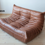 Togo Lounge Set 3-pc. Pull-Up Leather Kentucky Brown 4
