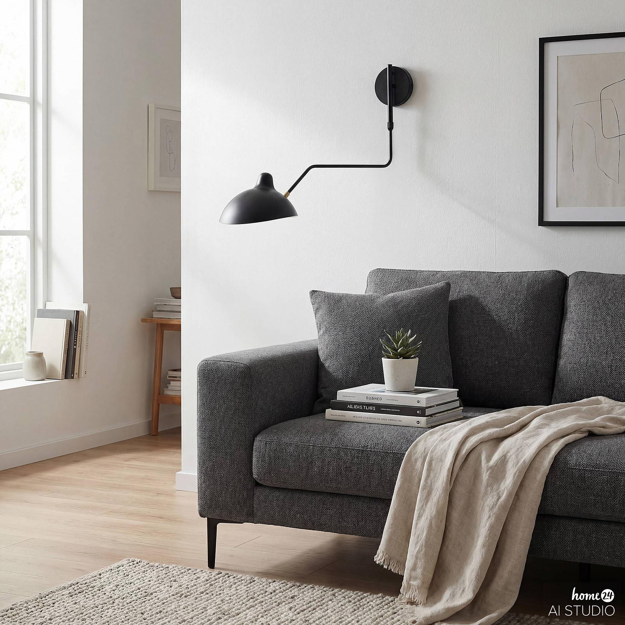 LENIX Wall Lamp 1-Light Iron 2