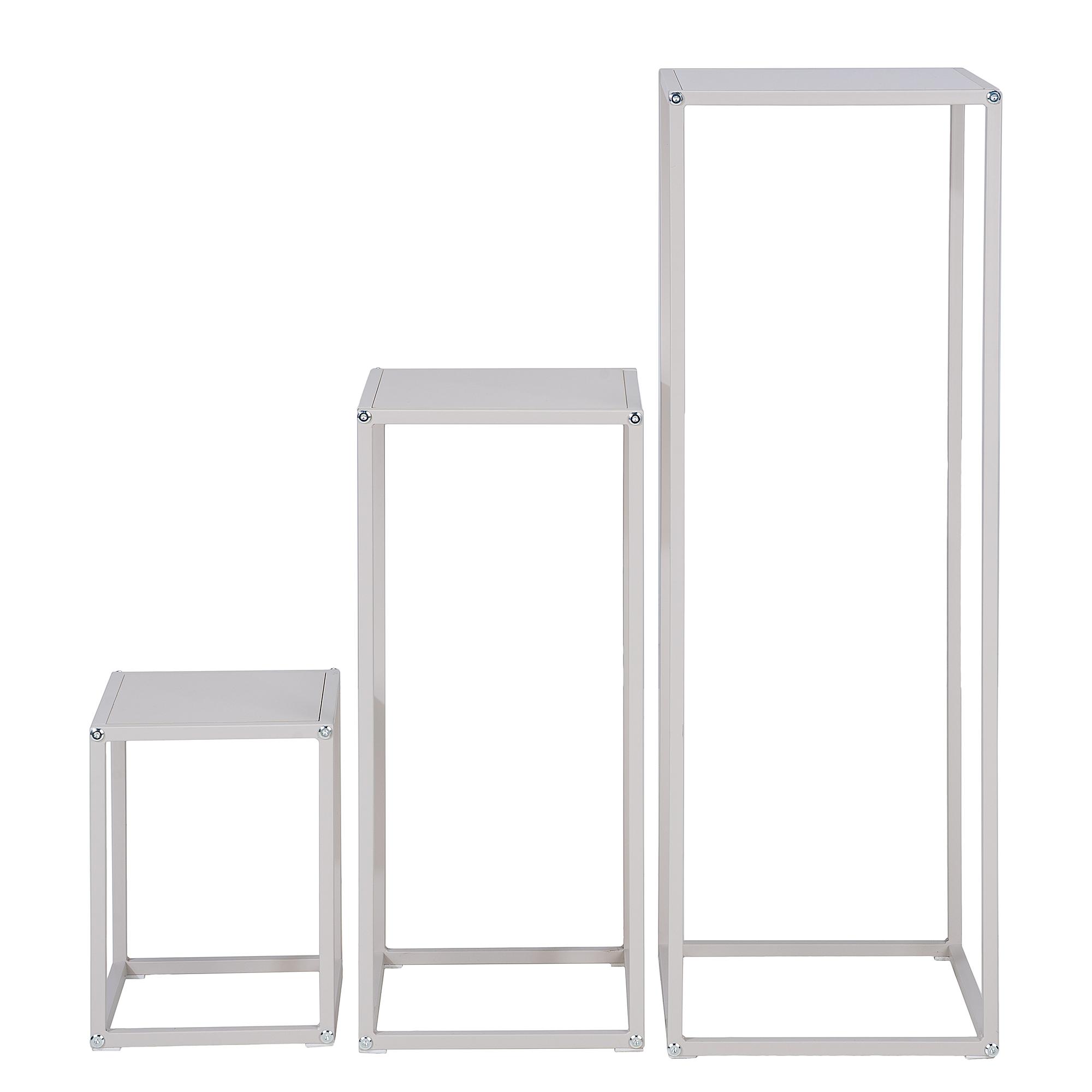 Side table Romney set of 3 cashmere 3