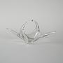Space Age Glassplatte Transparent 1960er Jahre 2