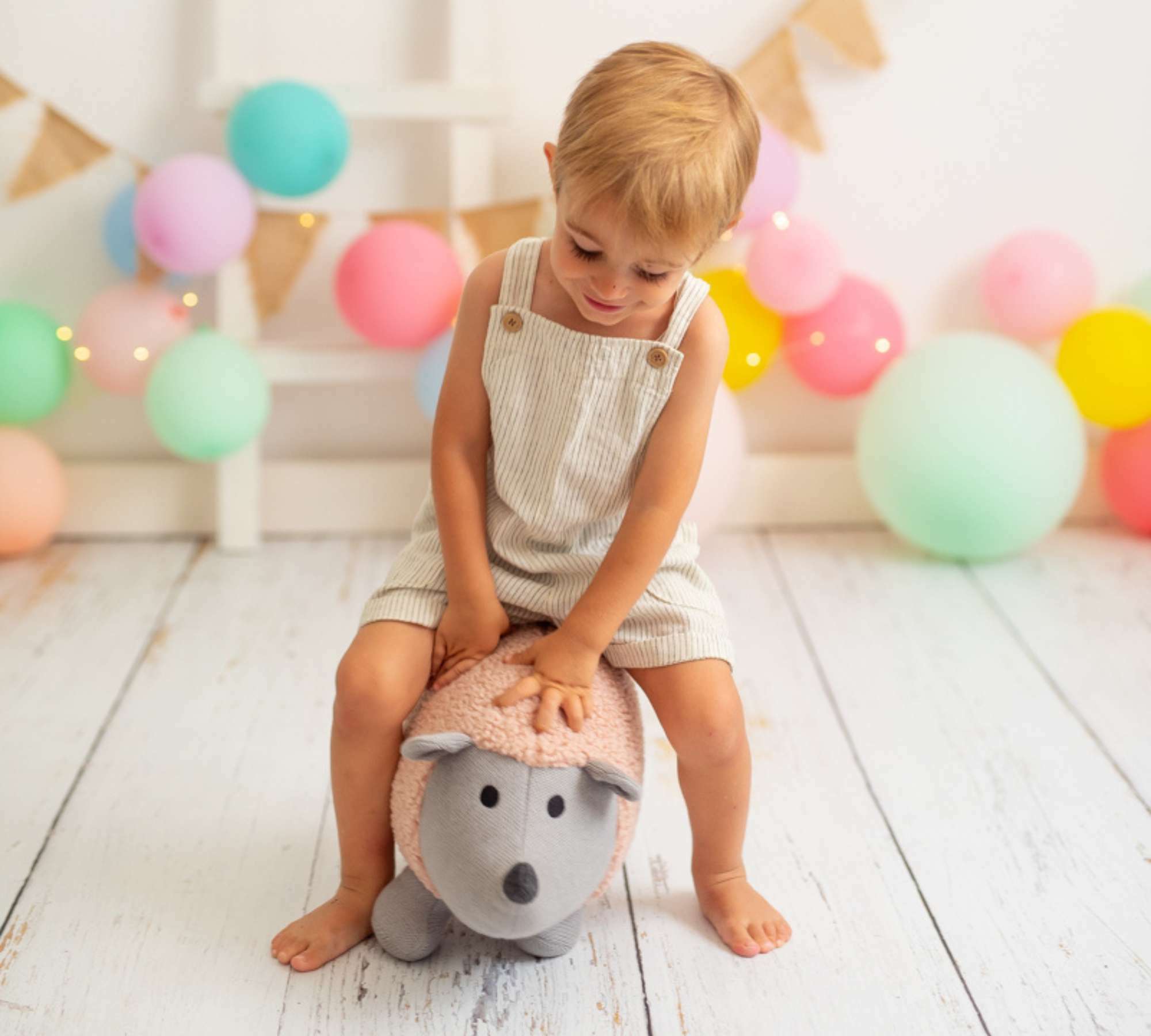 Hedgehog Mini Plush Toy Cotton Pink 5