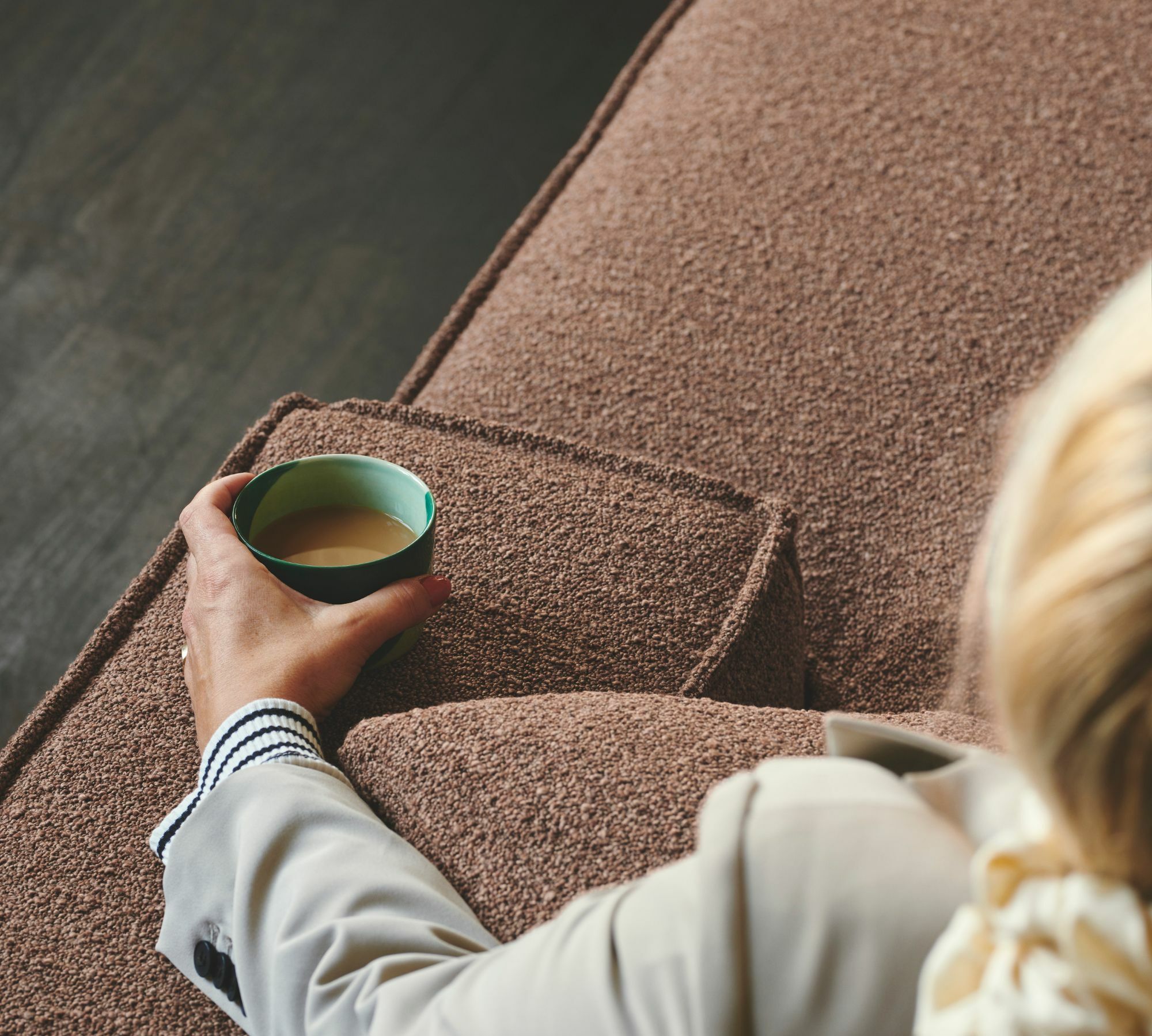 Daphne Modul 1-Sitzer Links Pebble Rust 6