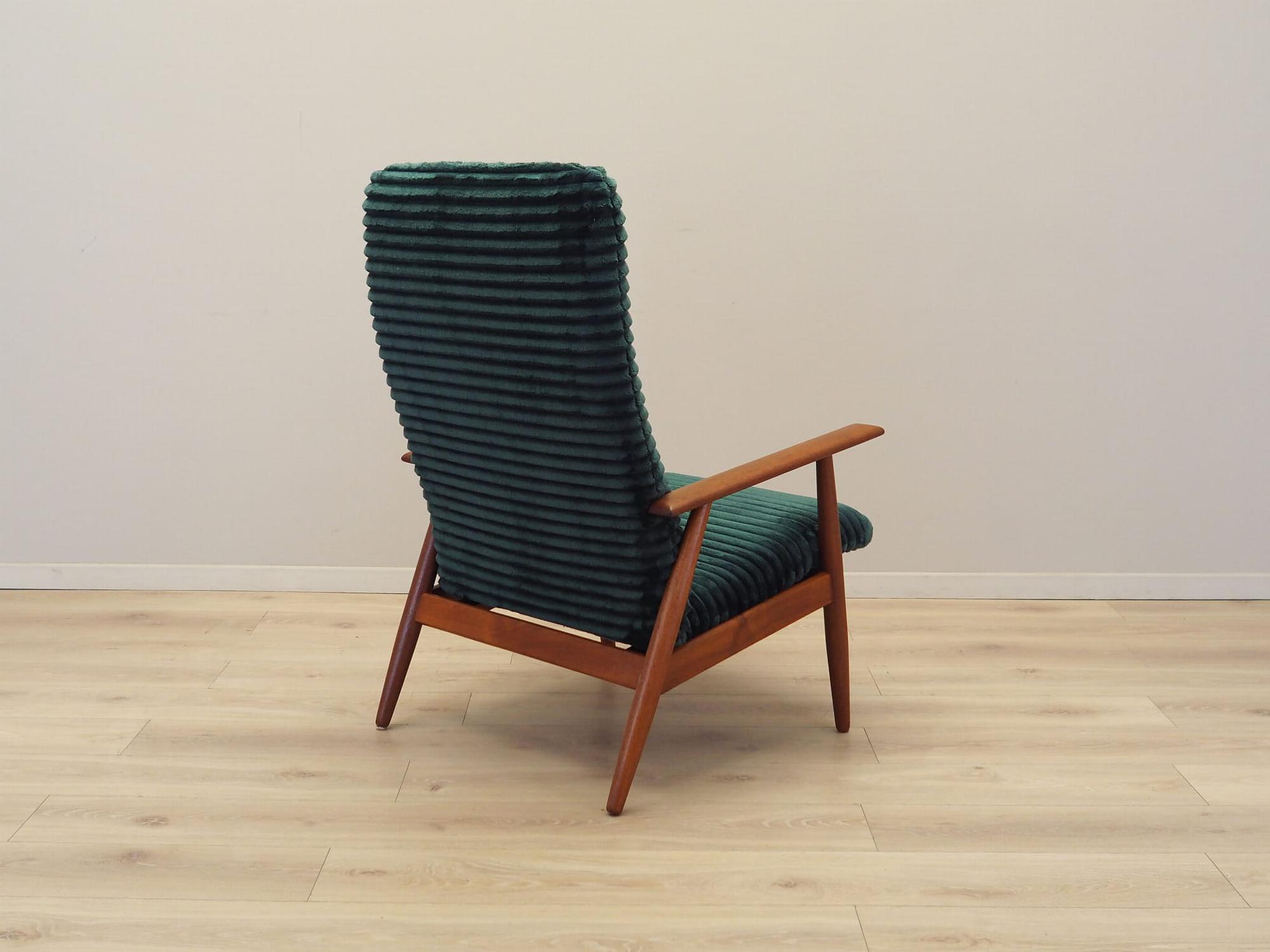 Armchair with armrests Velvet Green 1970s 6