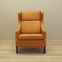 Armchair Leather Orange 1970s 2
