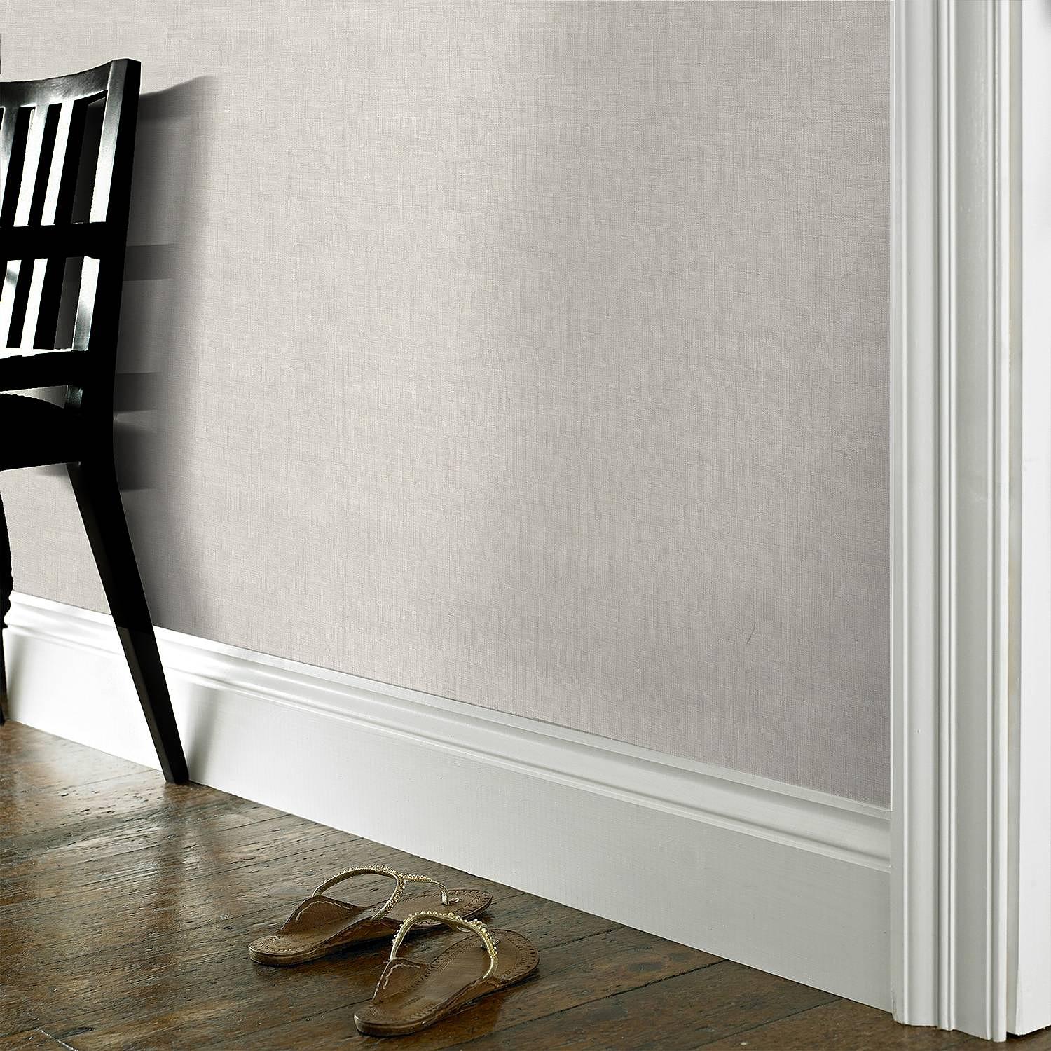 Vliestapete Leinen Vlies Porzellanweiß 2