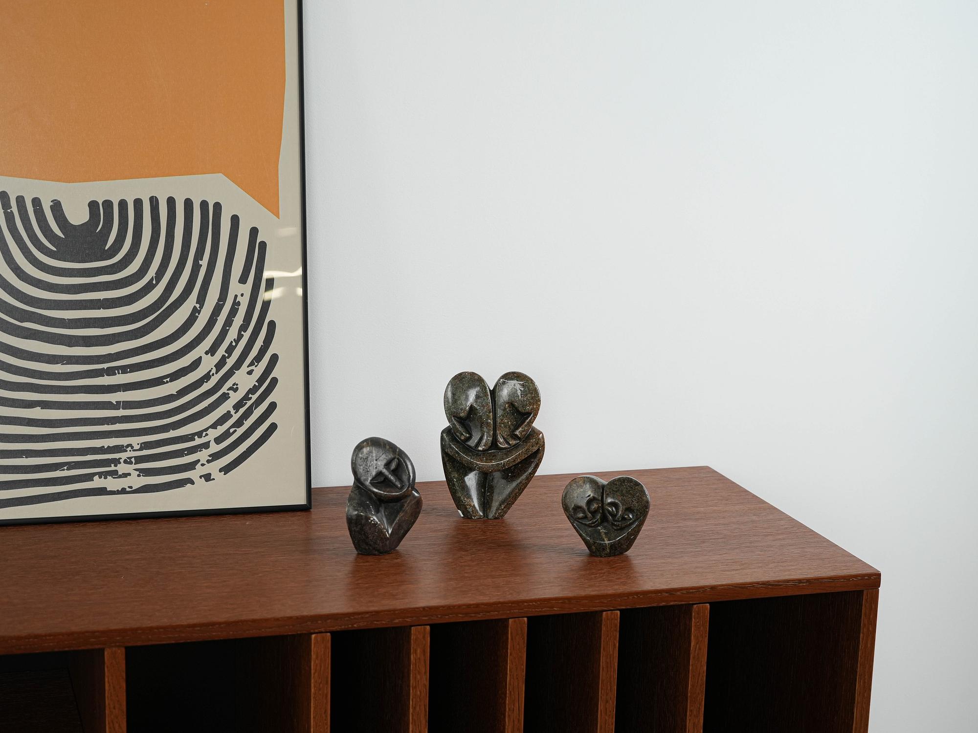 Abstract Stone Sculpture 1980s 1