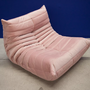 Togo Lounge Set 3 pezzi velluto rosa chiaro 4