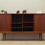 Vintage Highboard Teakholz Braun 1970er Jahre 2