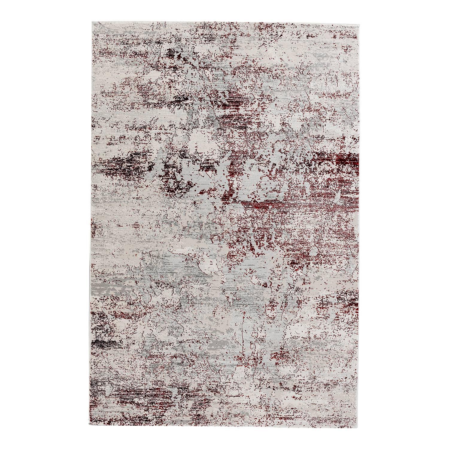 Noa I Short pile rug Red Cream 80 x 150 cm 0