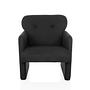 CARIPITO Loungesessel Stoff Schwarz 0