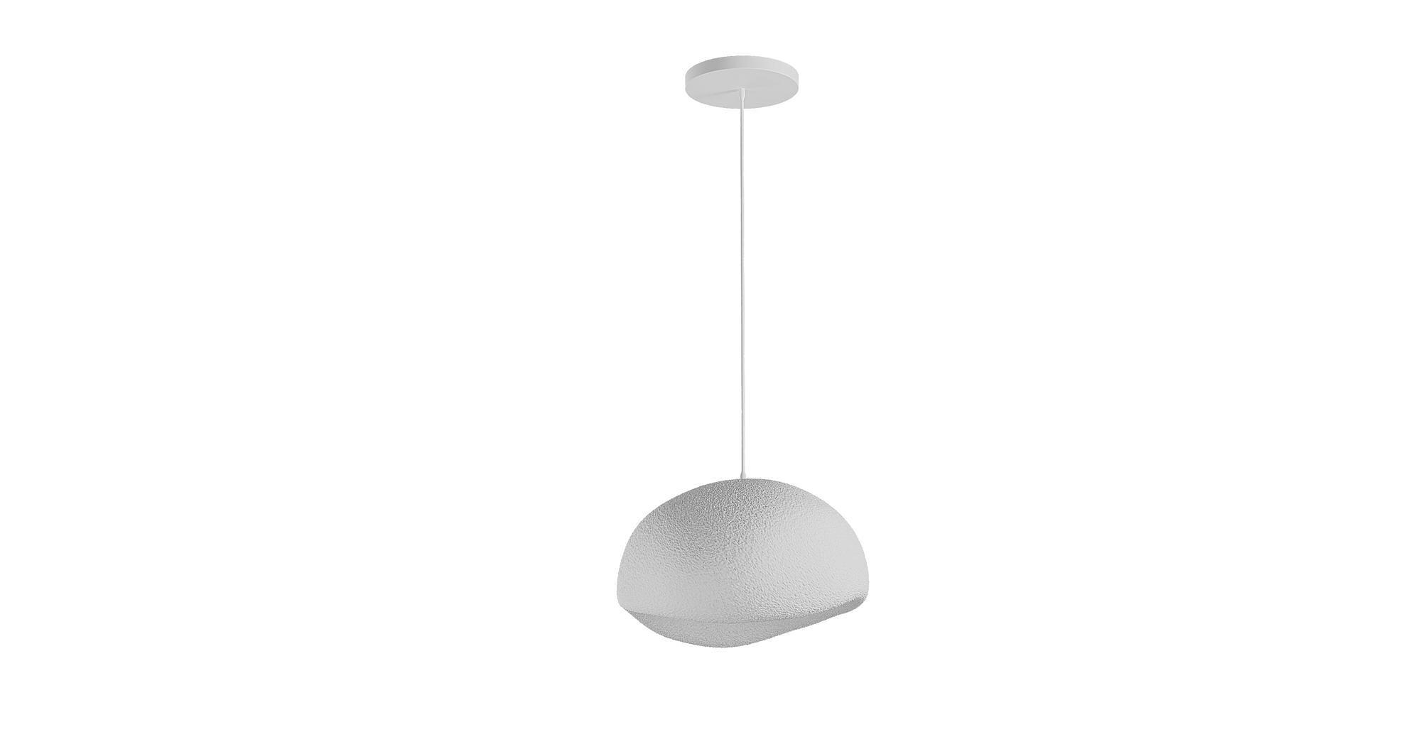 1-Flammig Wabi Sabi Emberstill Pendelleuchte Weiß 6