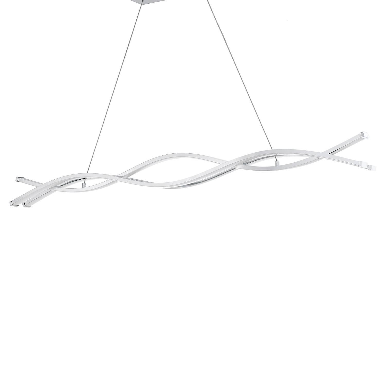 3-light LED pendant lamp Lasana IV Steel 0