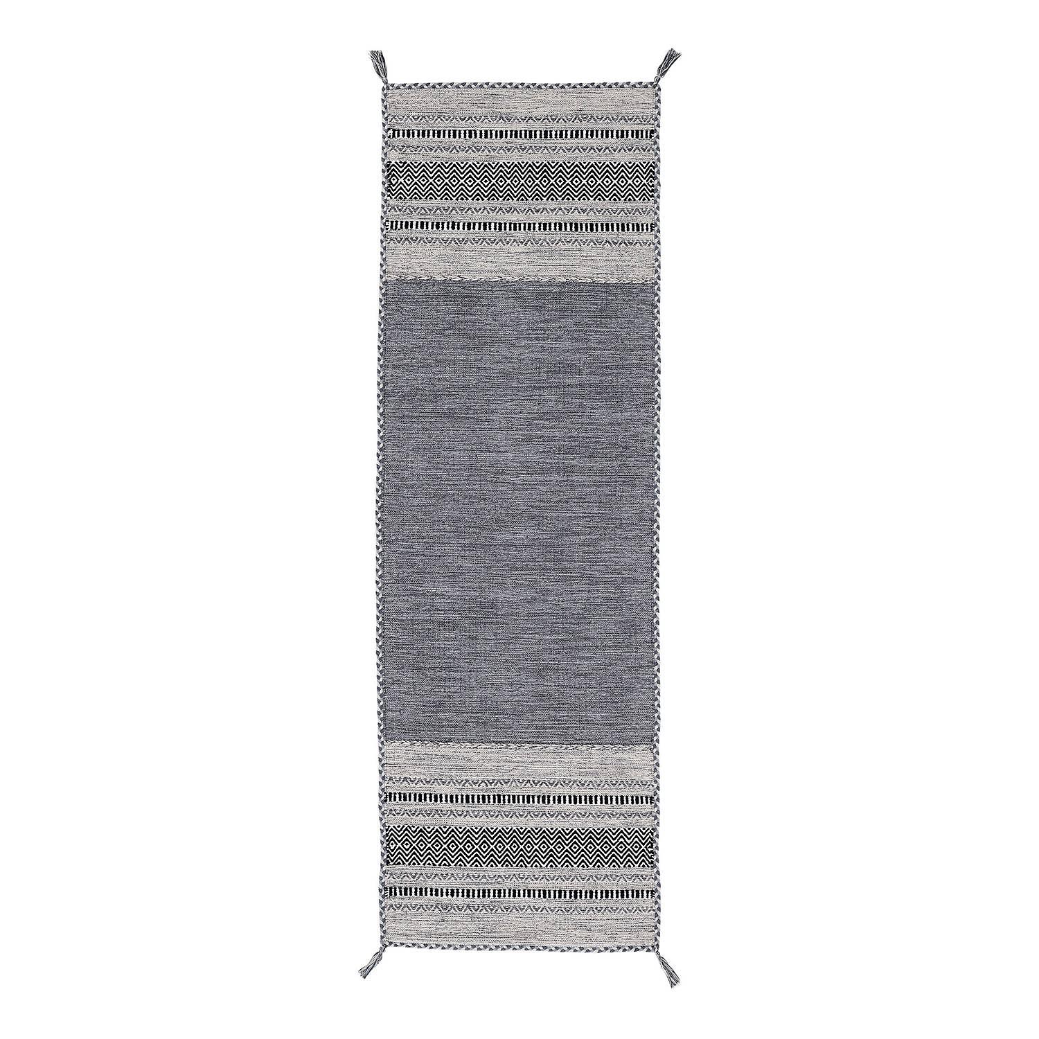 Läufer Kelim Azizi Baumwolle Grau 60 x 180 cm 0