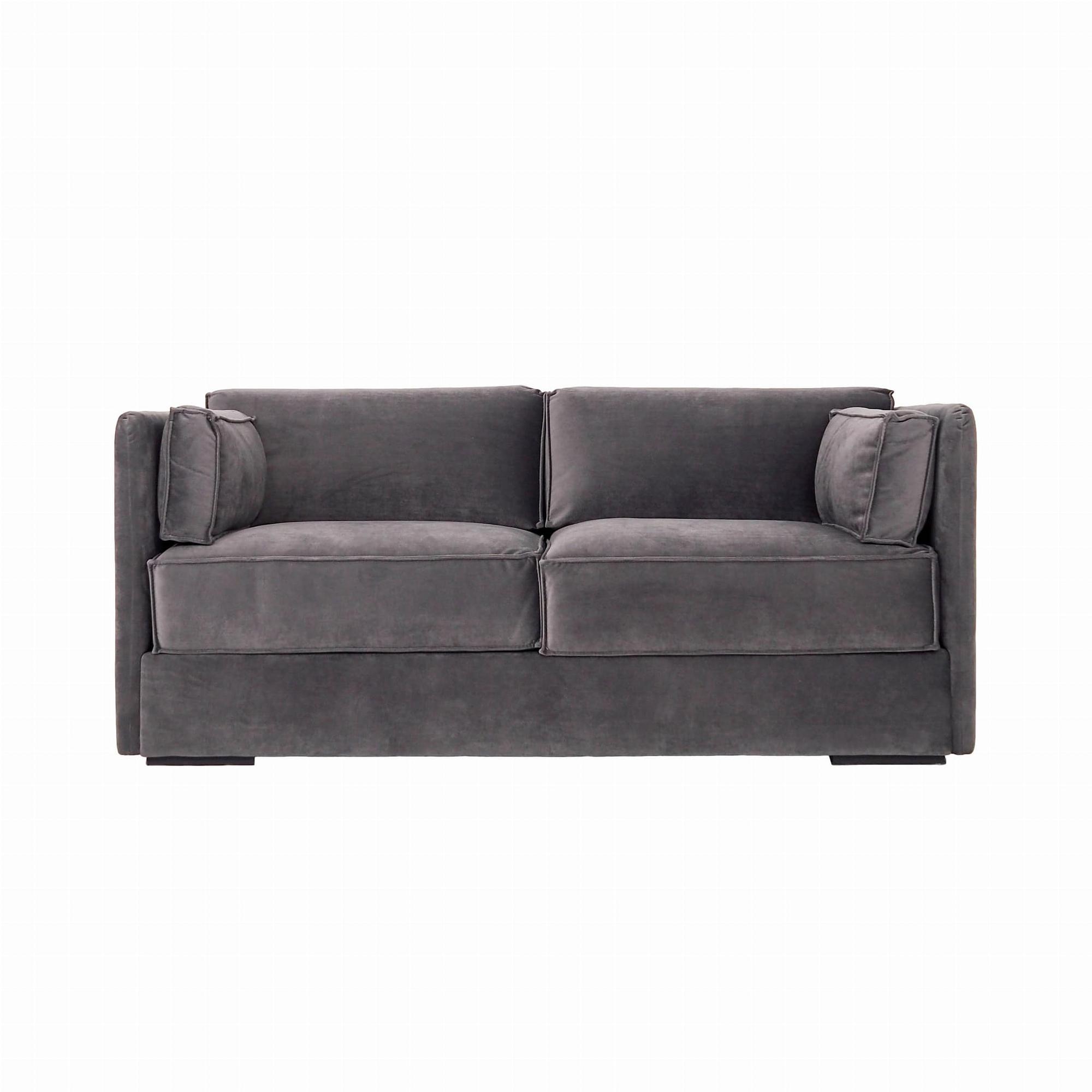 HAGA Sofa 2-Sitzer Grau 0