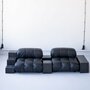 Vintage Mario Bellini Modulares Camaleonda Sofa Schwarz 6