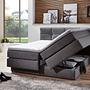 Chicago Boxspringbett mit Bettkasten & Topper Grau 5