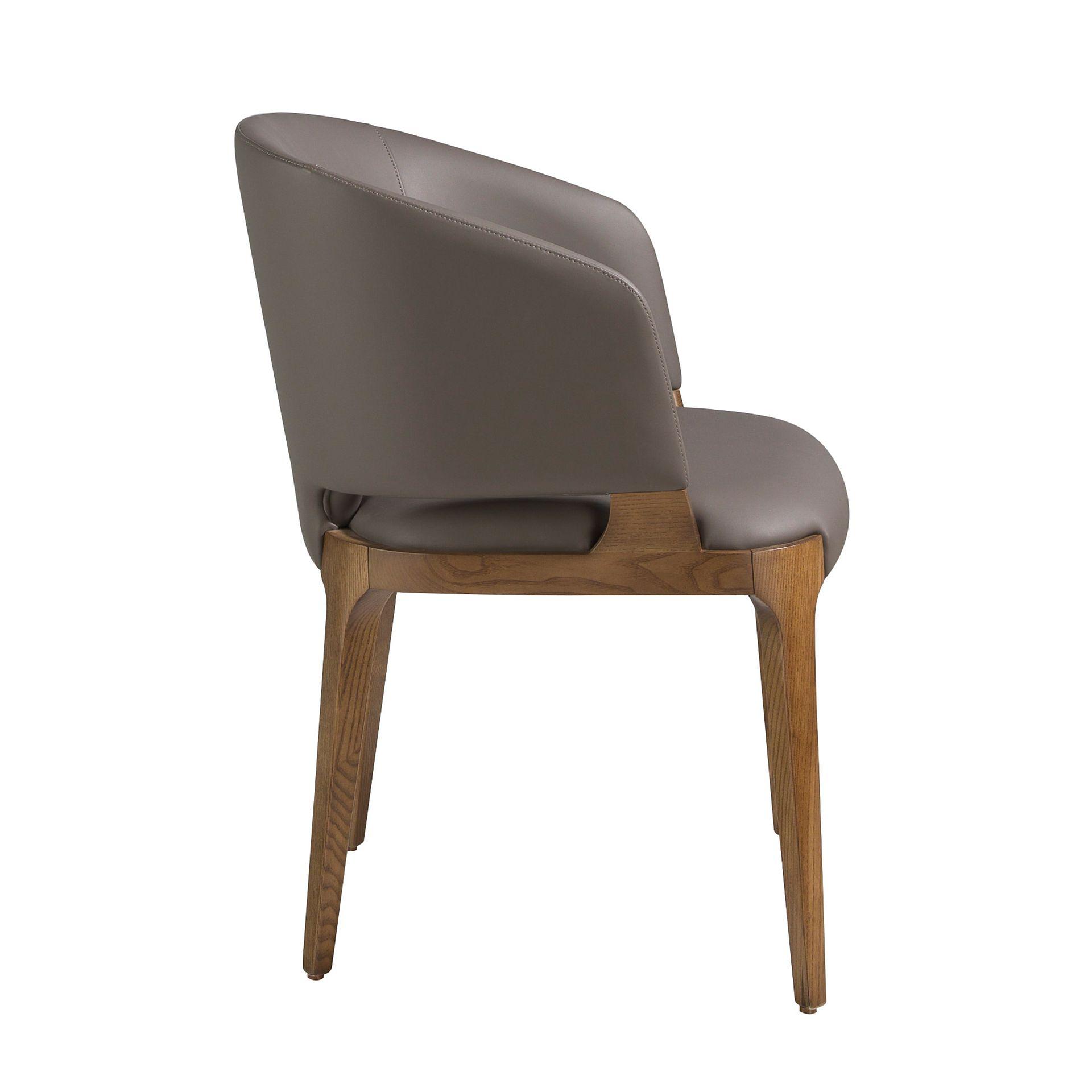 Armchair faux leather grey 7