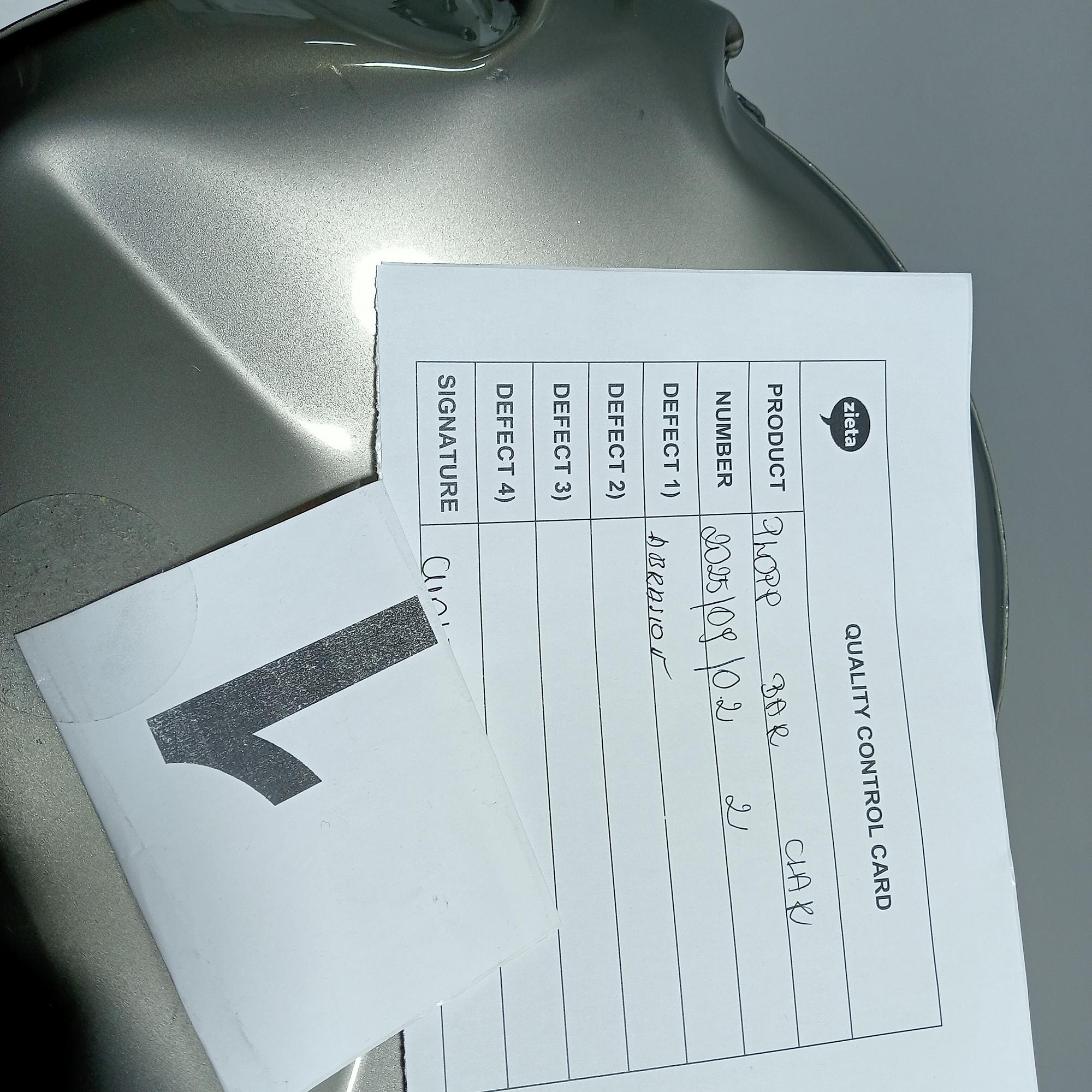 Plopp Bar stool steel raw lacquered 3