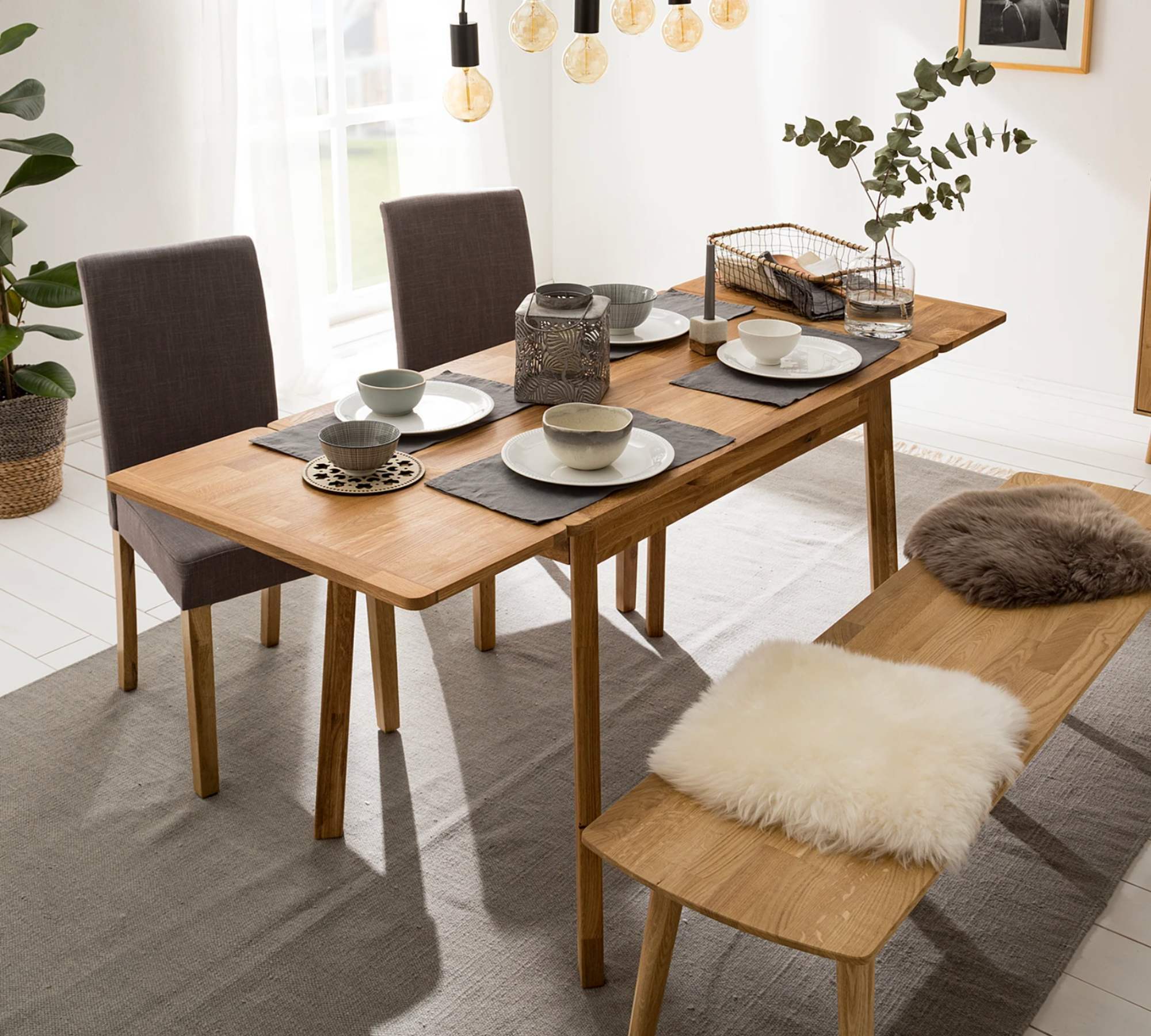 Esstisch Massivholz Eiche Ausziehbar 6