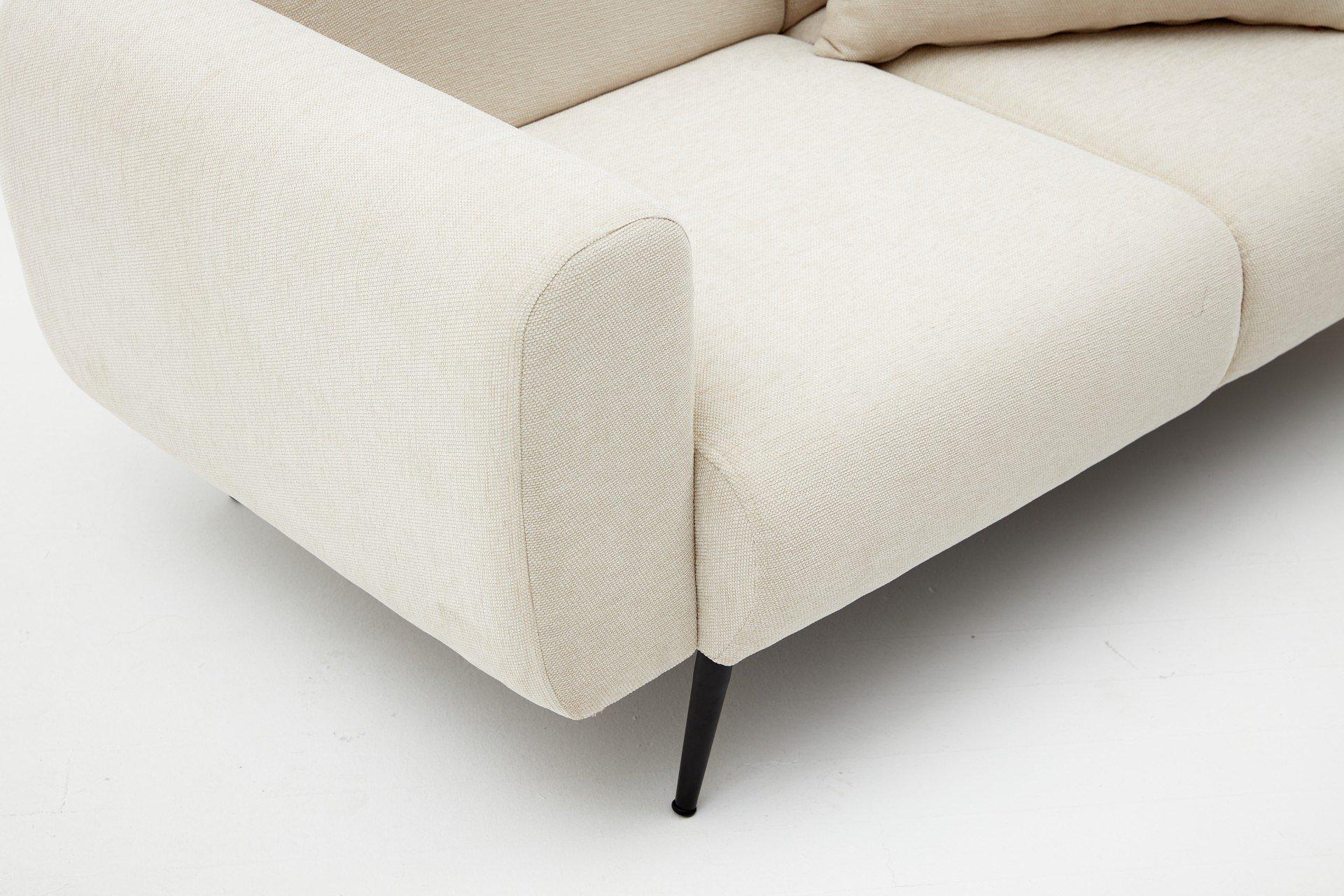 Side Sofa 2-Sitzer Creme 4