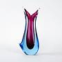 Vase Murano glass Blue 1960s 1