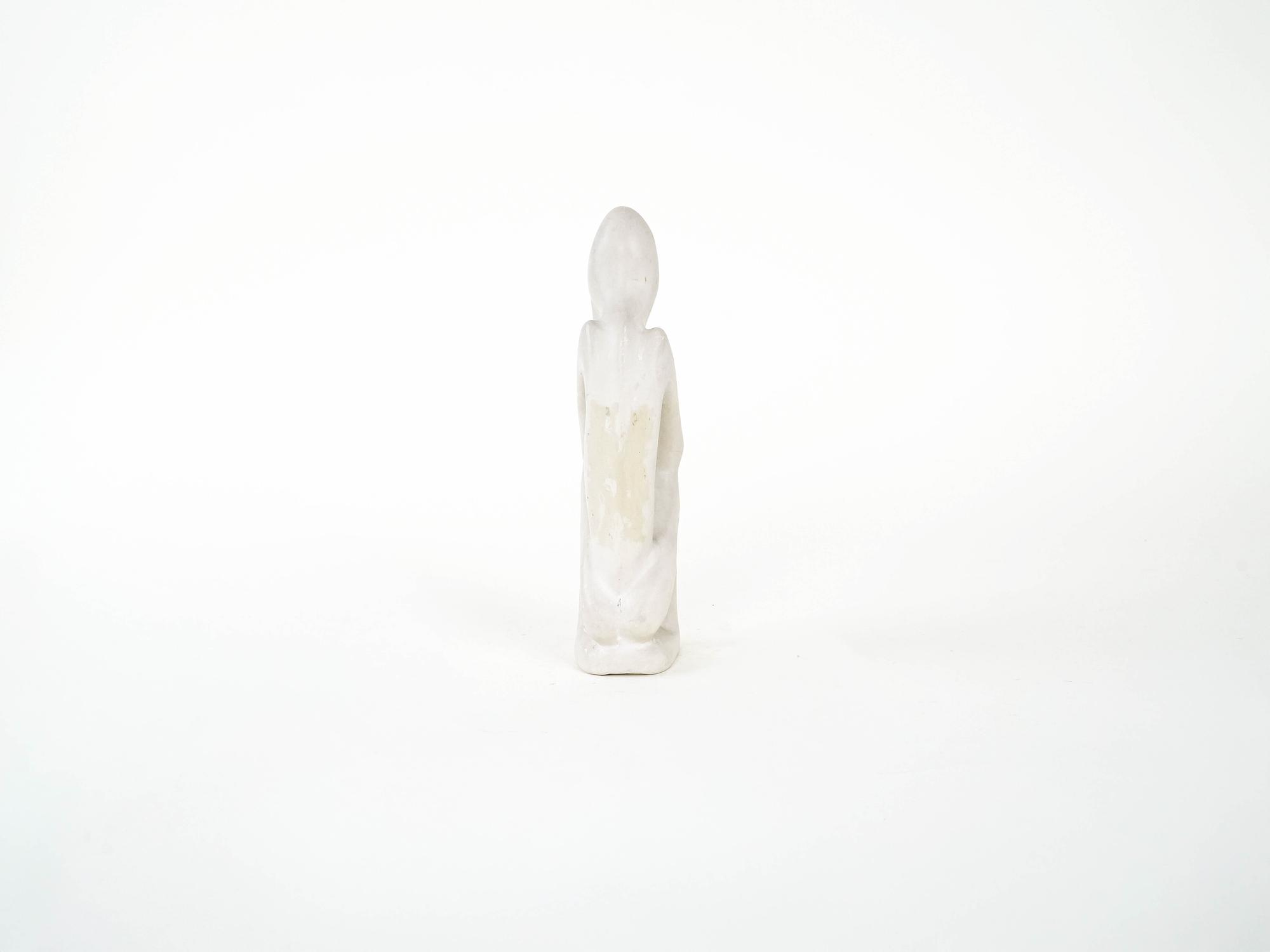 Skulptur Modernistisch Creme 1980er Jahre 5