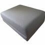 Hocker mit Schlaffunktion Wolle Holz Grau 0