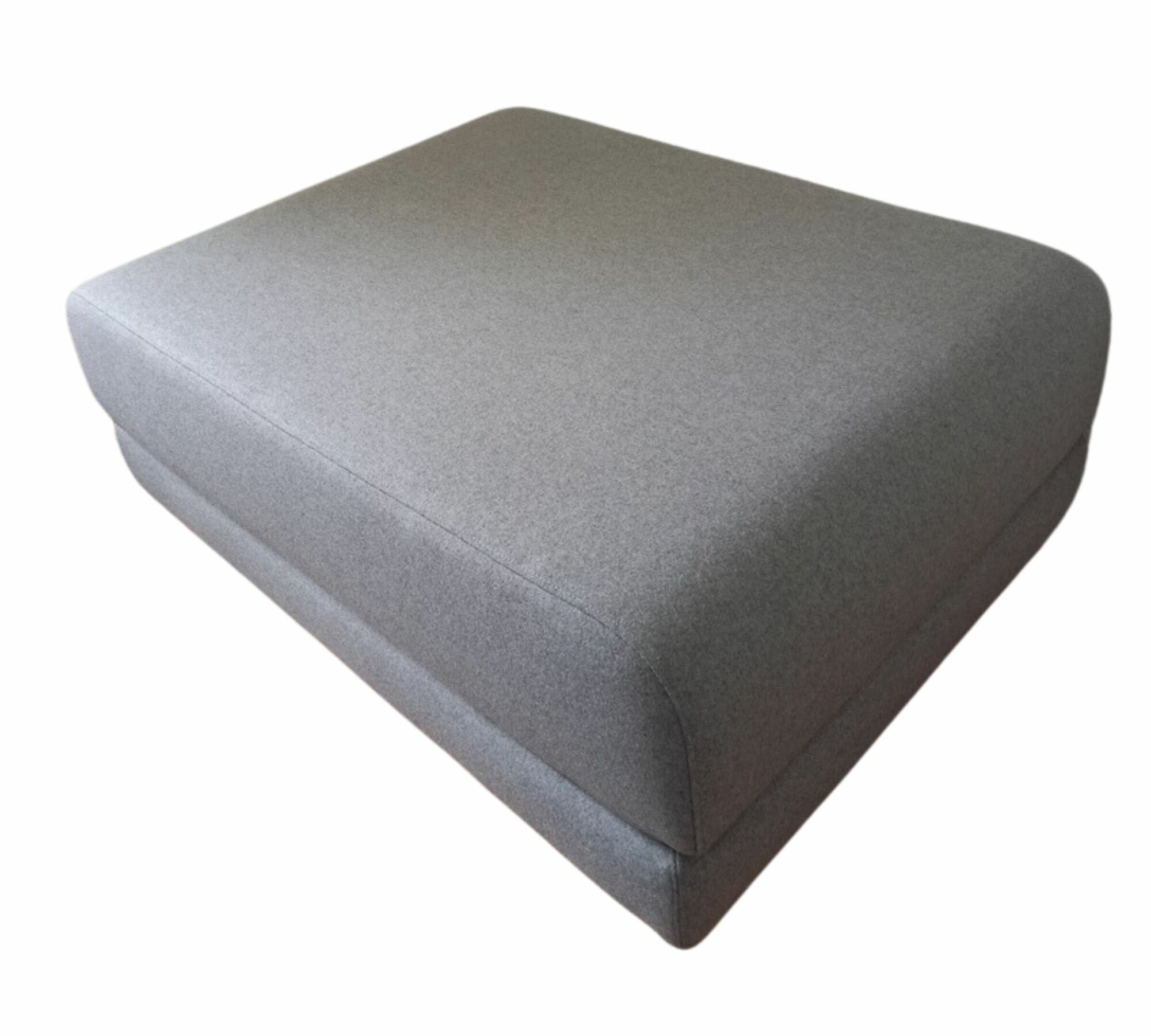 Hocker mit Schlaffunktion Wolle Holz Grau 0